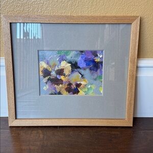 Framed Floral “Pansy”